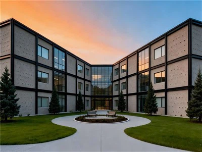 Akademik szkolny o stalowej ramie